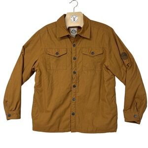 MBX Men's Snap Front Field Jacket Amber Lined Western Sherpa Size M
